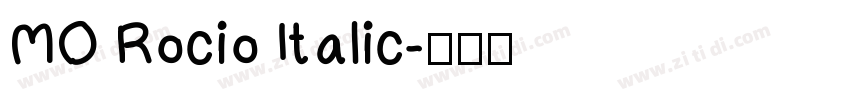 MO Rocio Italic字体转换